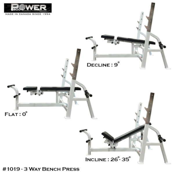 Incline, Decline Flat Adjustable Bench