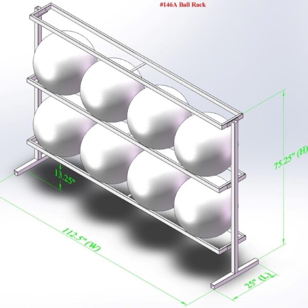 Metal Exercise Ball Holder,3 Tier Yoga Ball Stand
