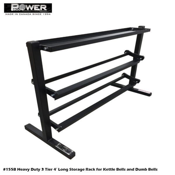 #155B 3 Tier 4ft Tray and Dumbbell Rack