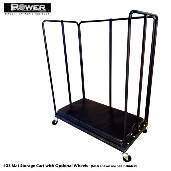 #23 Mats storage cart with wheels