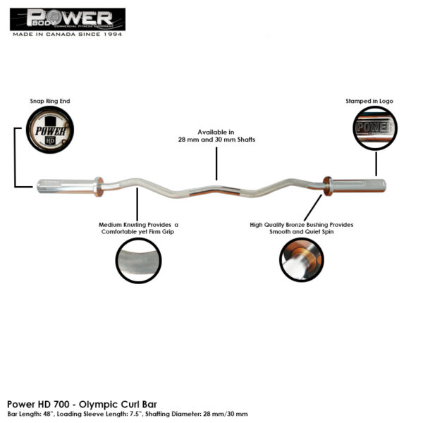 Power HD700 EZ Curl Bar