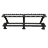 XS-829 2-tier dumbbell rack in black